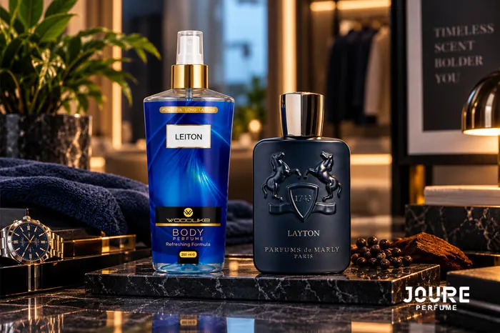 بادی اسپلش مردانه لیتون وودلایک با رایحه مشابه layton Parfums de marly